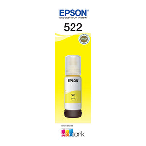 T522 Genuine Epson EcoTank Yellow Refill Ink Bottle