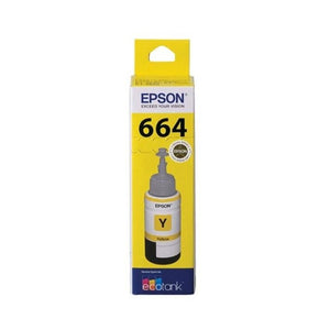 T664 Epson Genuine Yellow EcoTank Ink Refill Bottle