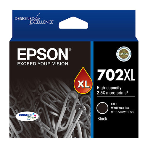 Epson genuine 702XL black ink cartridge