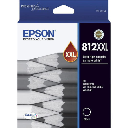 Epson 812XXL genuine extra capacity black ink cartridge