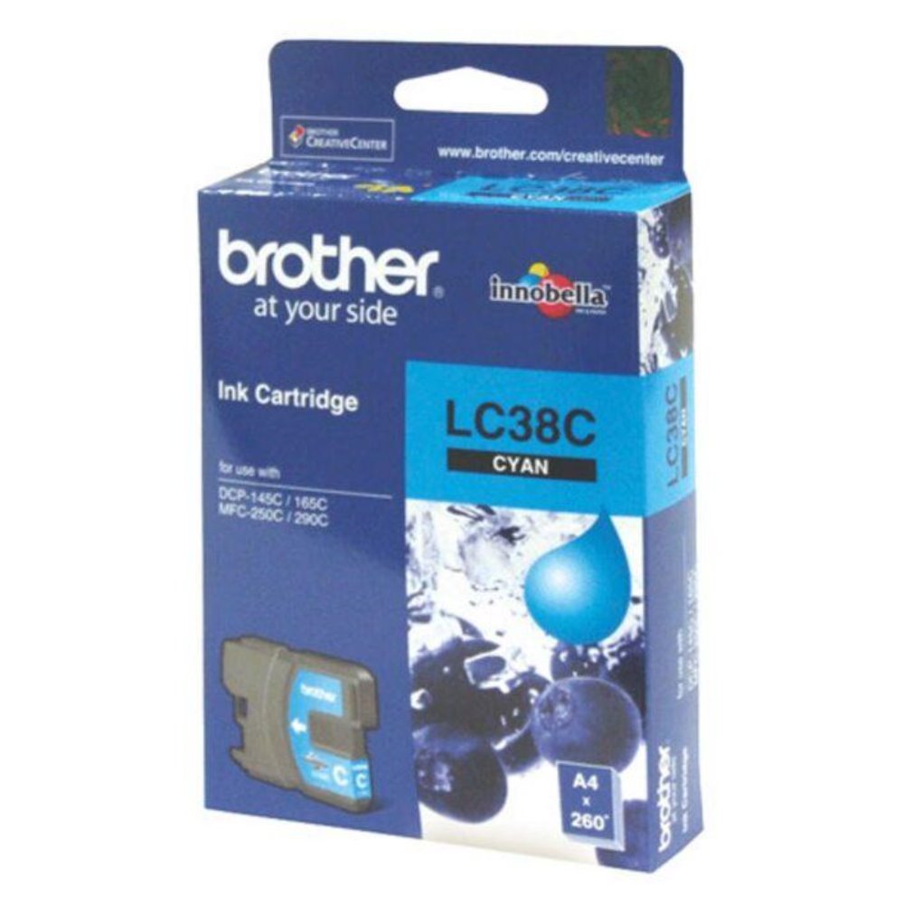 LC38 Brother genuine cyan ink